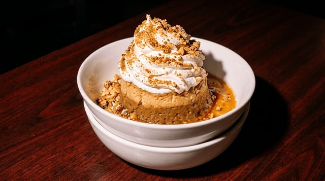 Papa’s Pistachio Flan.